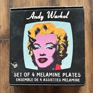 Andy Warhol collectible Marilyn Monroe Melamine Plates Set